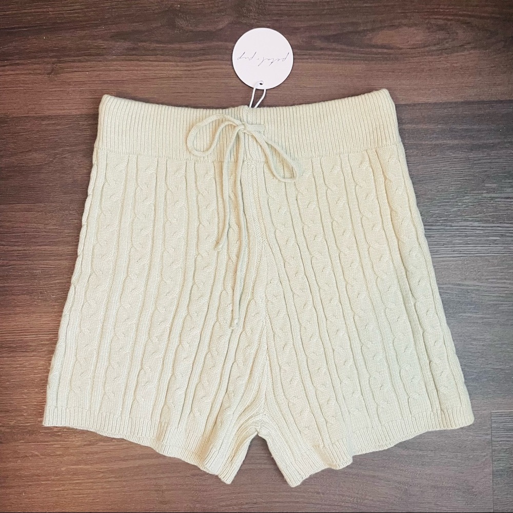 Petal & Pup Cable Knit Shorts